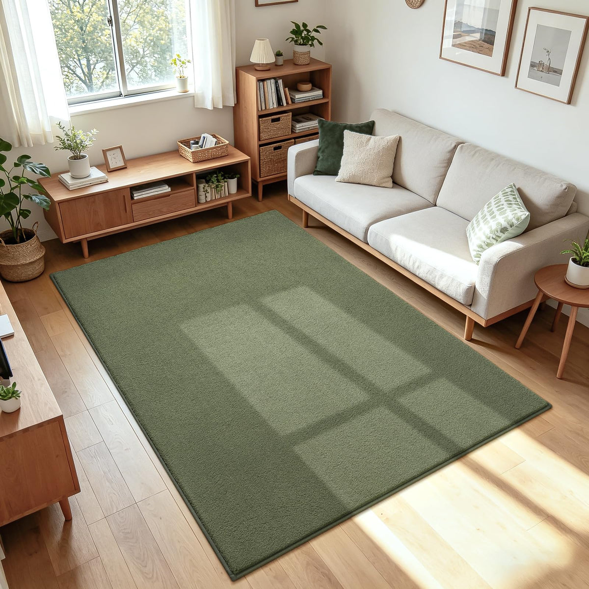 ISEAU 2x6 Soft Runner Rug for Hallway, Washable and Non-Slip, Black