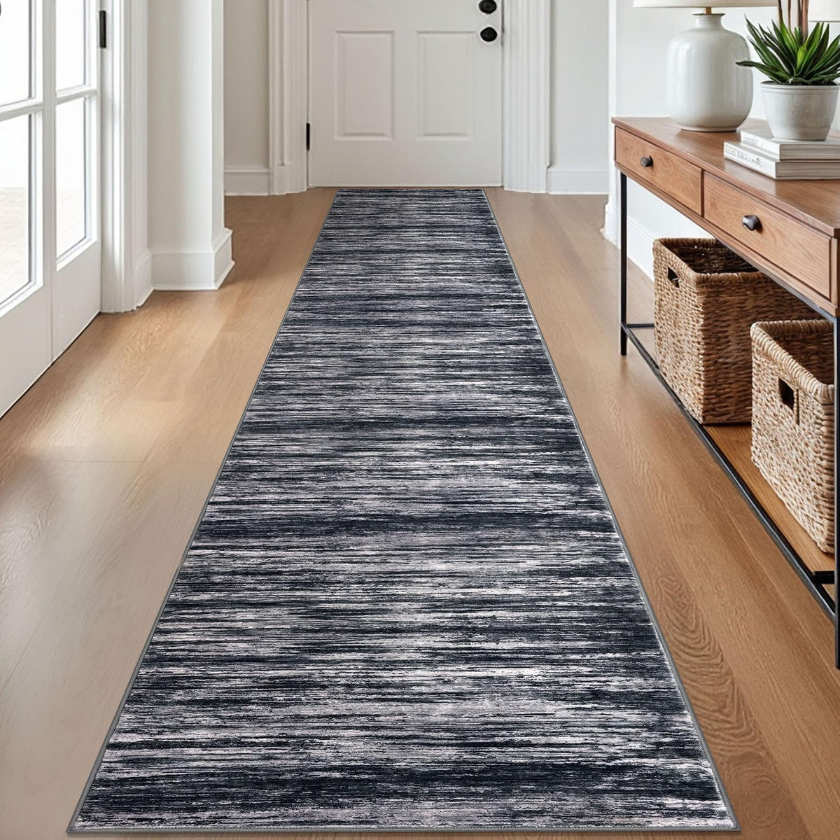 SIILOOM 3x5 Washable Area Rug Non Slip Door Mat Indoor for Entryway Bedside