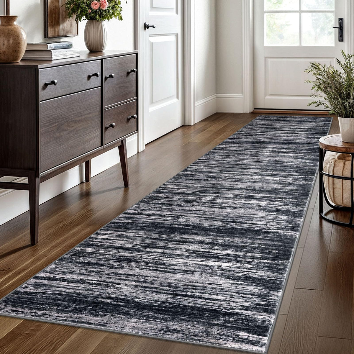 SIILOOM 3x5 Washable Area Rug Non Slip Door Mat Indoor for Entryway Bedside