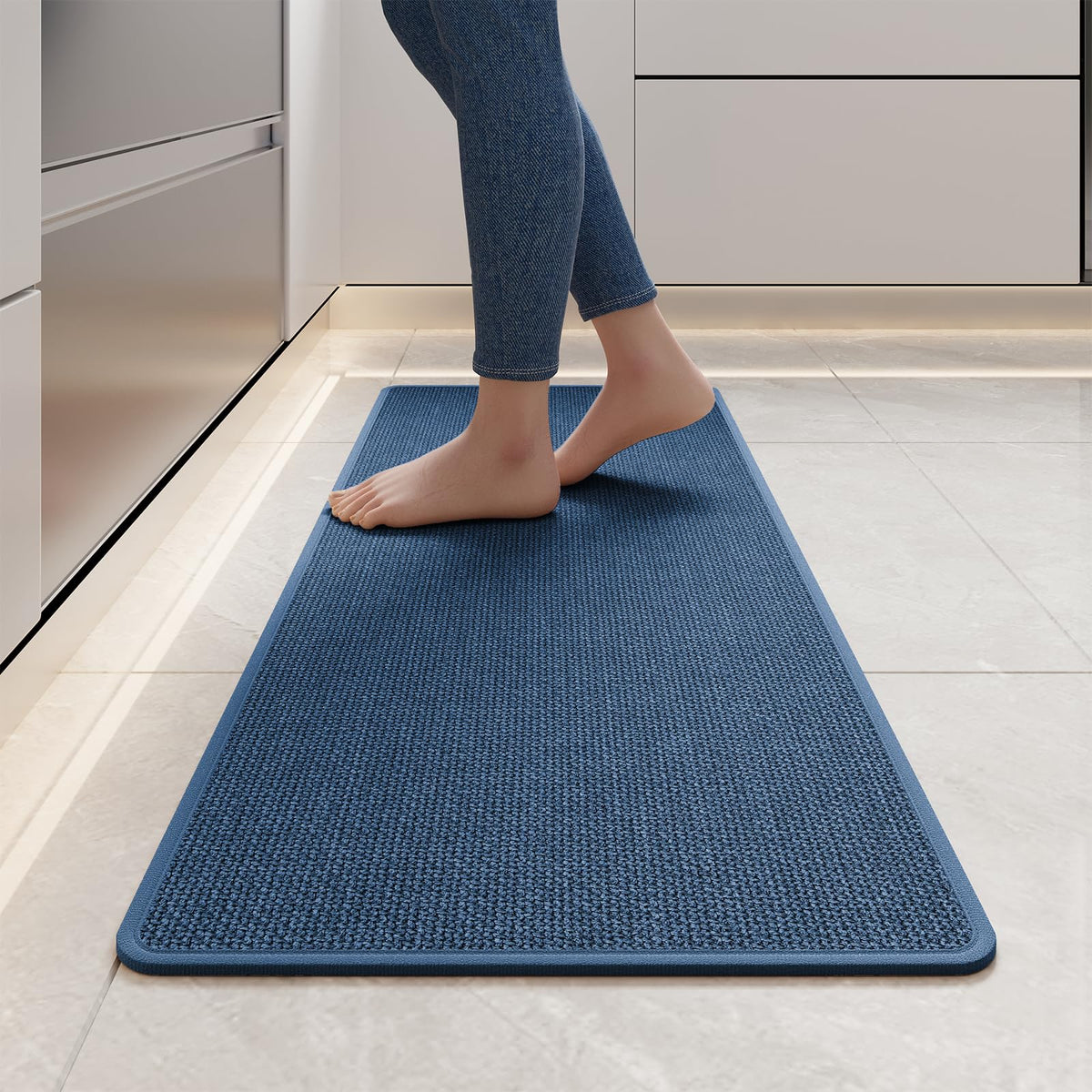 YDKGL Kitchen Rugs Kitchen Mats for Floor Non Slip Washable Brown 17"x30"
