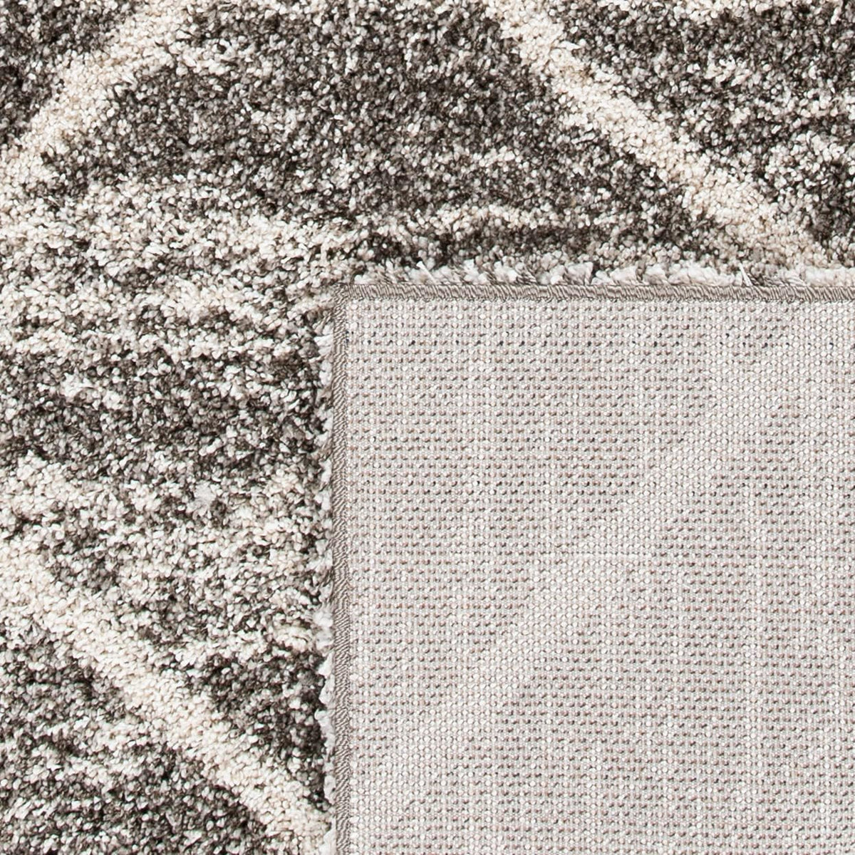 SAFAVIEH Hudson Shag Accent Rug 2'x3', Soft Distressed Grey & Ivory SGH281K