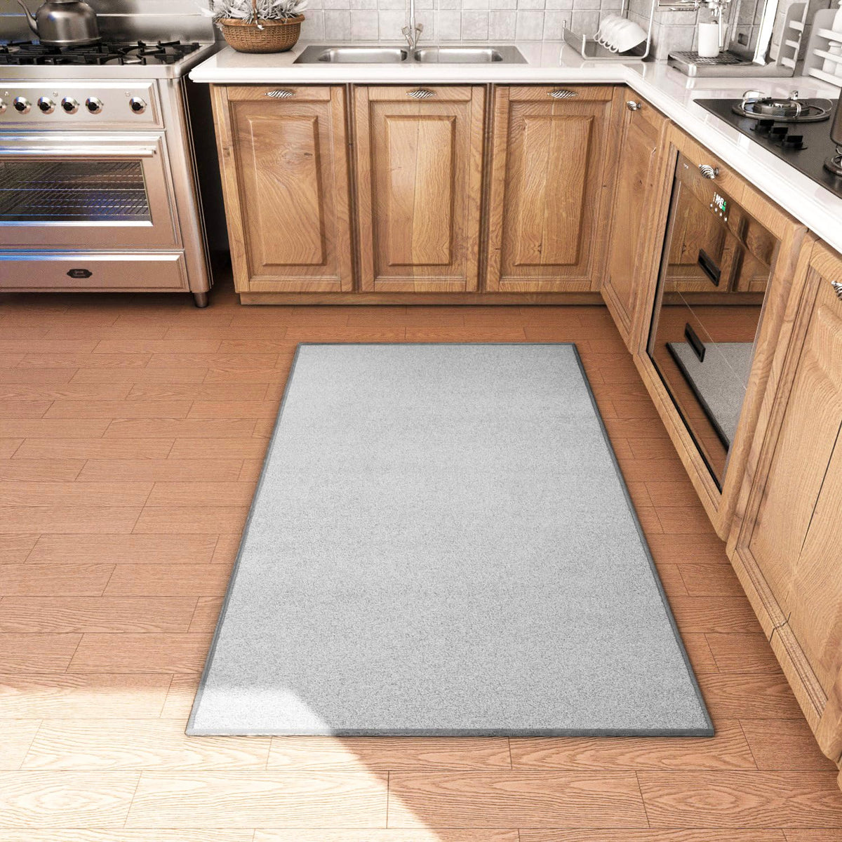 AREDO Runner Rug with Non Slip Rubber Backing 2*6 ft, Washable Soft Floor Carpet for Kitchen, Hallway, Entryway Indoor, Bedroom, Laundry, Low Pile Area Rugs, Solid color with Pointillism style, BLACK