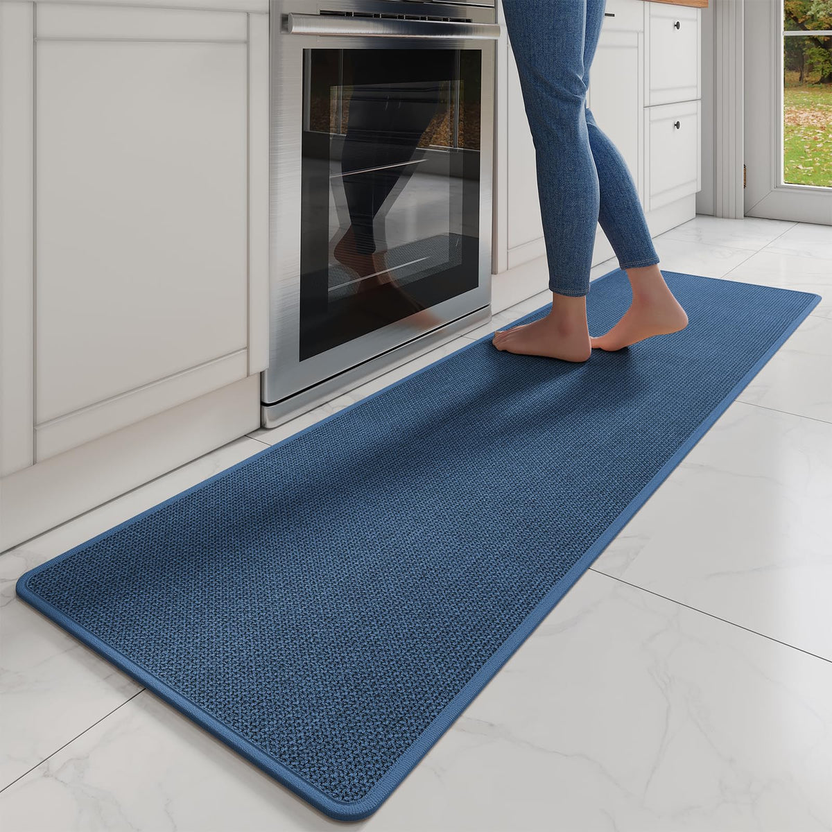 YDKGL Kitchen Rugs Kitchen Mats for Floor Non Slip Washable Brown 17"x30"