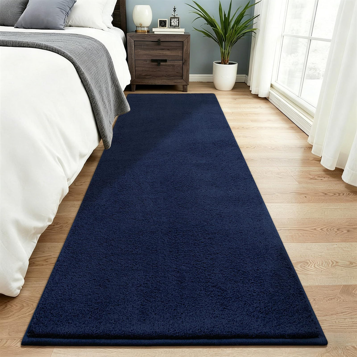 Vasofe Black Hallway Runner Rug, 2x6 Non Slip Runners, Washable Bedroom Rug