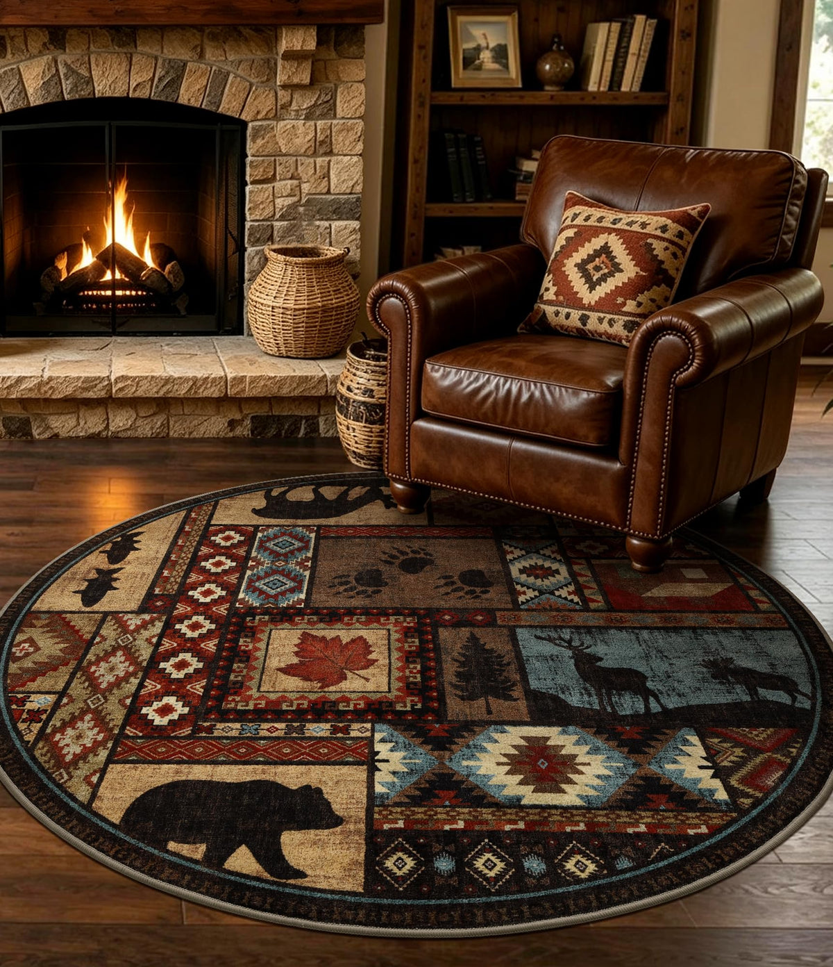 YIHOUSE Washable Rustic Cabin Runner Rug 2x6 Hallway