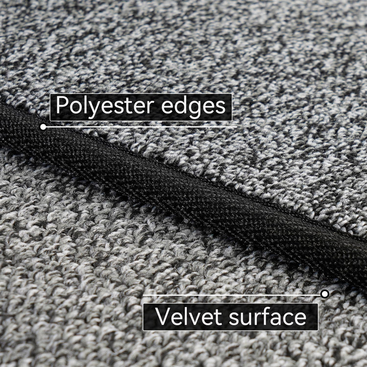 AREDO Runner Rug with Non Slip Rubber Backing 2*6 ft, Washable Soft Floor Carpet for Kitchen, Hallway, Entryway Indoor, Bedroom, Laundry, Low Pile Area Rugs, Solid color with Pointillism style, BLACK