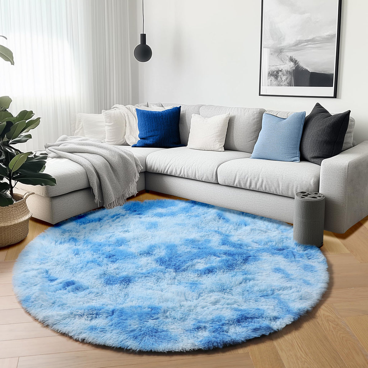 White Runner Rugs for Bedroom Living Room, Fluffy 2x6 Bedside Soft Area Rug