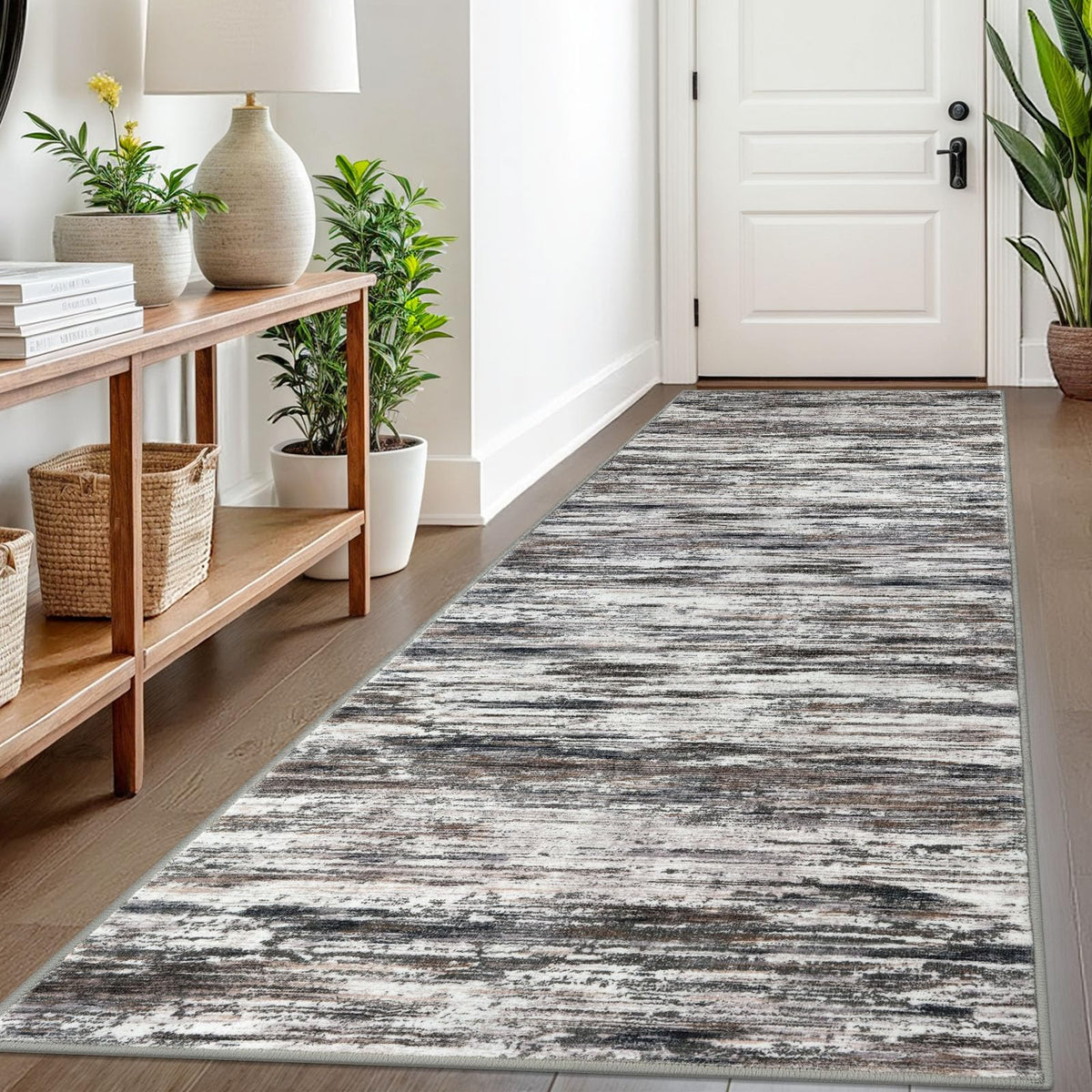 SIILOOM 3x5 Washable Area Rug Non Slip Door Mat Indoor for Entryway Bedside