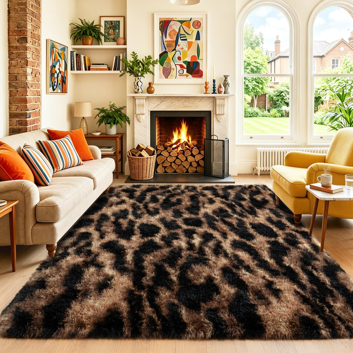Small Black Area Rug, 2x3 Rug for Bedroom Shaggy Throw Rugs for Dorm Rug, Soft Shag Carpet for Kids Room, Plush Comfy Fluffy Bedside Rug for Home Decor Aesthetic