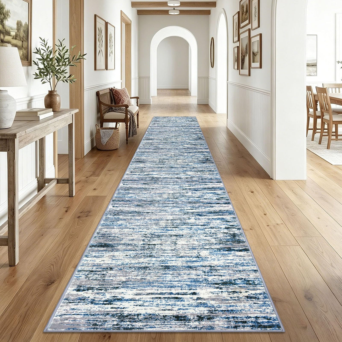 Lansny Abstract 2x3 Area Rug Small Washable Entryway Rug Non Slip Door Mat