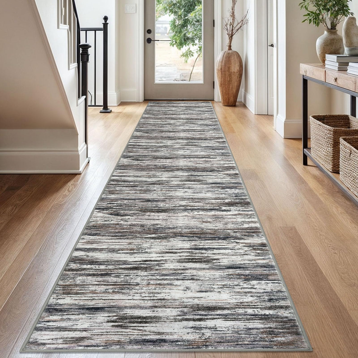 SIILOOM 3x5 Washable Area Rug Non Slip Door Mat Indoor for Entryway Bedside