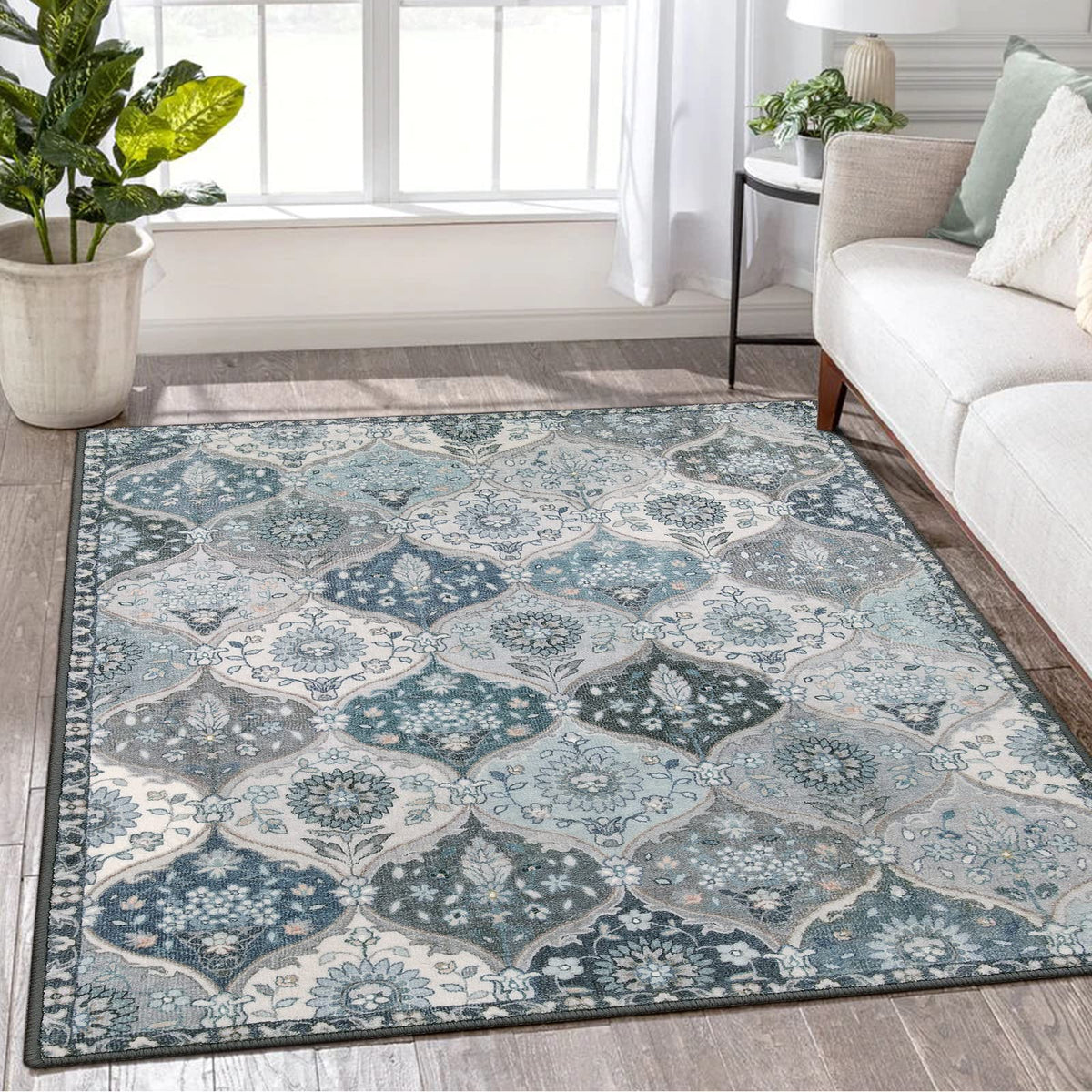 Lahome Washable Rugs for Entryway, 2x3 Kitchen Rugs Non Slip Washable
