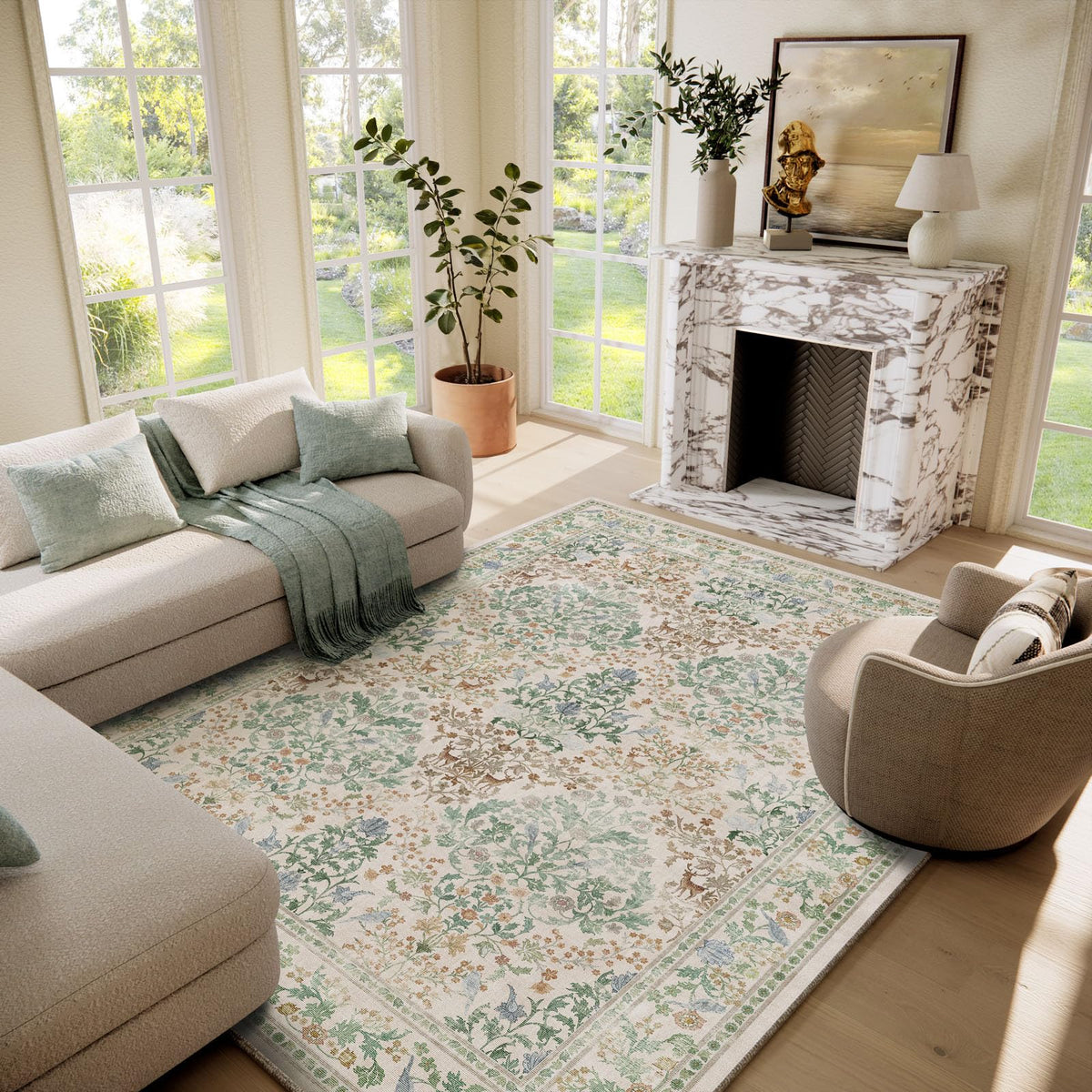 Machine Washable Small Rugs for Entryway: Door Mat Indoor Entrance 2x3 Throw Rug Non-Slip Low Pile Soft Kitchen Rugs for Front Door Indoor Entrance Entry Bedside Kids Room