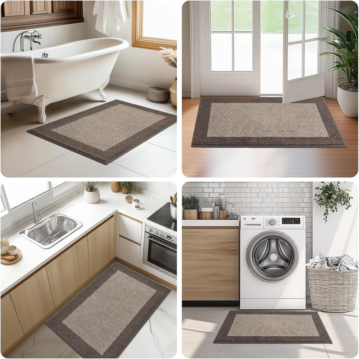 Runner Rug 32" x 72", Kitchen Rug for Hallway, Door, Roll Packing