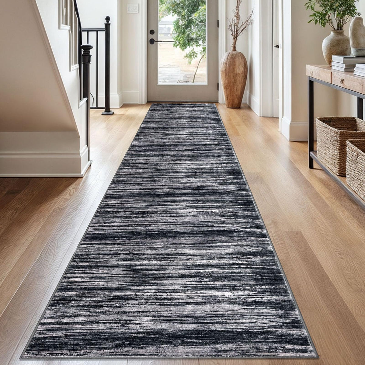 SIILOOM 3x5 Washable Area Rug Non Slip Door Mat Indoor for Entryway Bedside