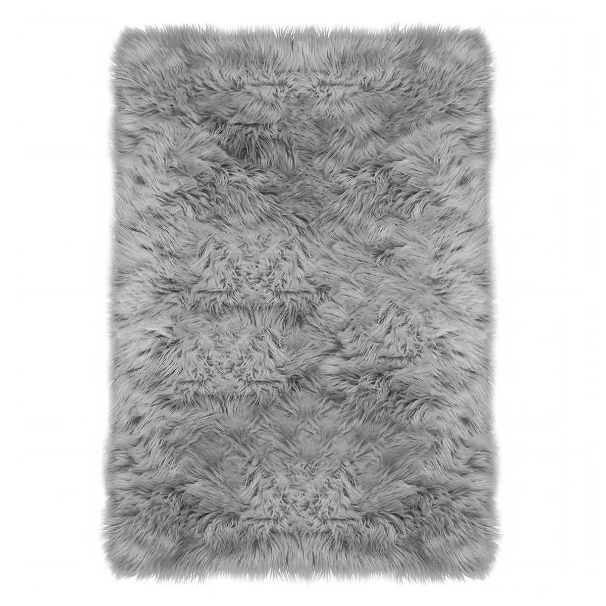 Latepis White Sheepskin Rug 2x3 Faux Fur Sheepskin Rug for Living Room Fluffy Washable Rugs for Bedroom Luxury Room Decor Furry Rugs Rectangle