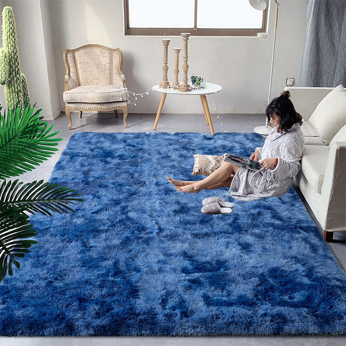 DweIke Fluffy Sage Green Runner Rugs for Bedroom, 2x6 Feet Soft Plush Long Runners for Girls Boys Kids, Non-Slip and Machine Washable Bedside Rug, Small Throw Carpet for Hallway Rooms Decor