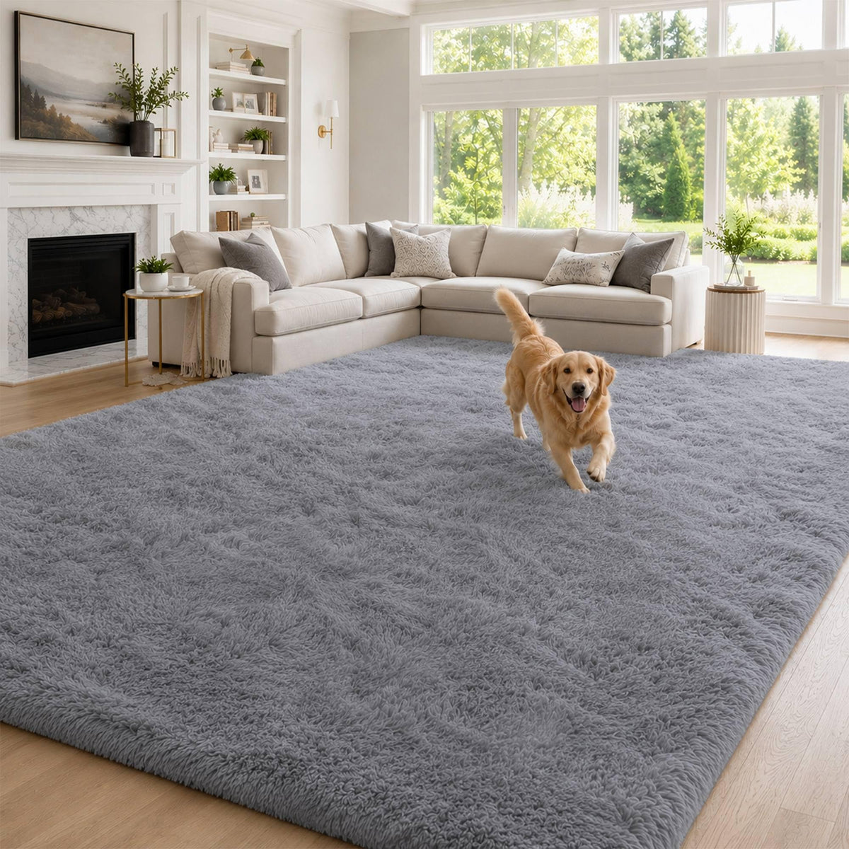 Baby Pink Fluffy Area Rug, Soft Washable, 2x5 Ft for Bedside