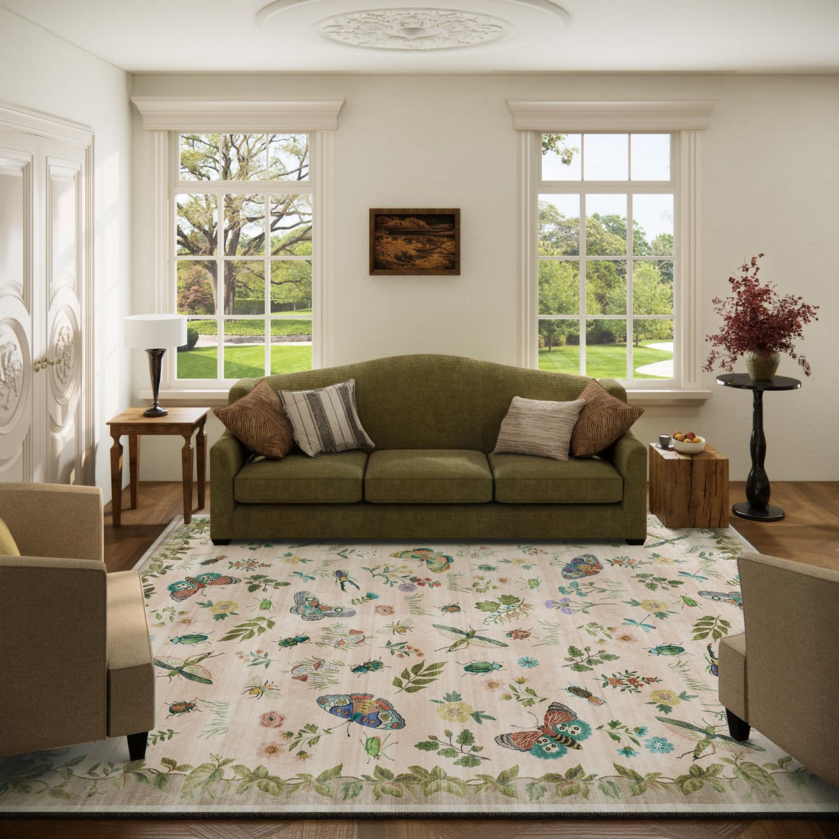 Machine Washable Small Rugs for Entryway: Door Mat Indoor Entrance 2x3 Throw Rug Non-Slip Low Pile Soft Kitchen Rugs for Front Door Indoor Entrance Entry Bedside Kids Room