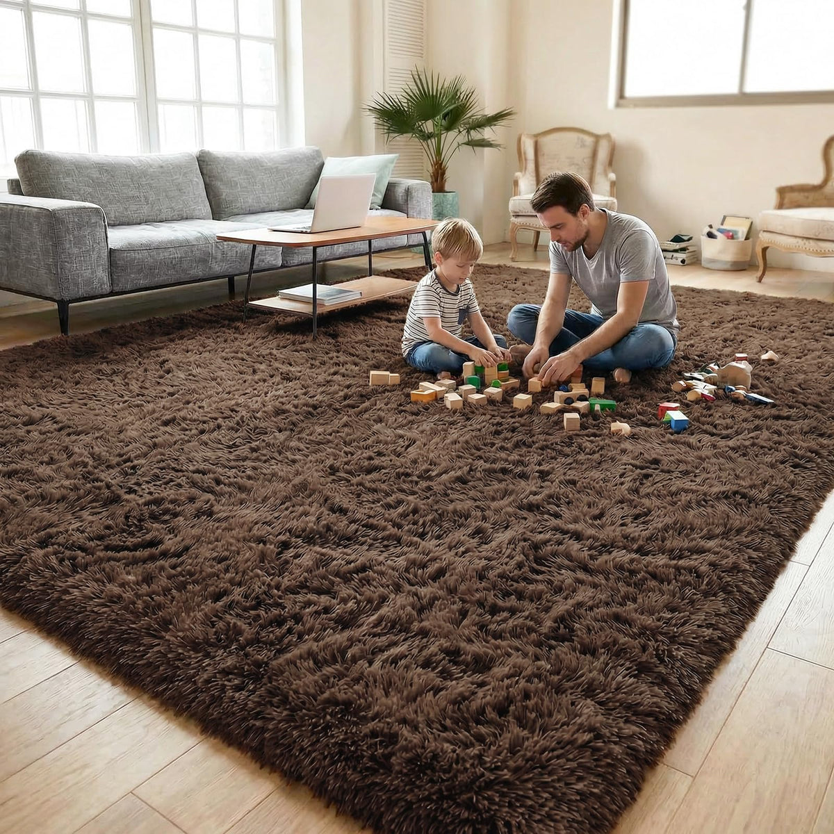 DweIke Fluffy Sage Green Runner Rugs for Bedroom, 2x6 Feet Soft Plush Long Runners for Girls Boys Kids, Non-Slip and Machine Washable Bedside Rug, Small Throw Carpet for Hallway Rooms Decor
