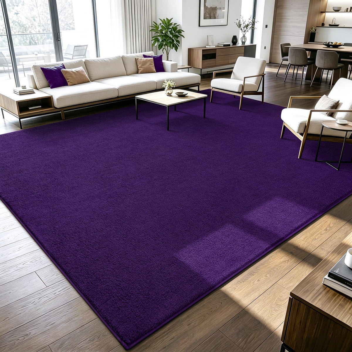 ISEAU 2x6 Soft Runner Rug for Hallway, Washable and Non-Slip, Black