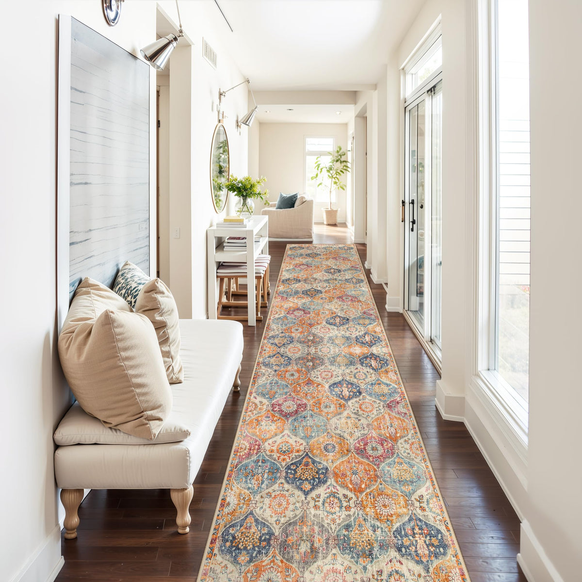 Lahome Washable Rugs for Entryway, 2x3 Kitchen Rugs Non Slip Washable