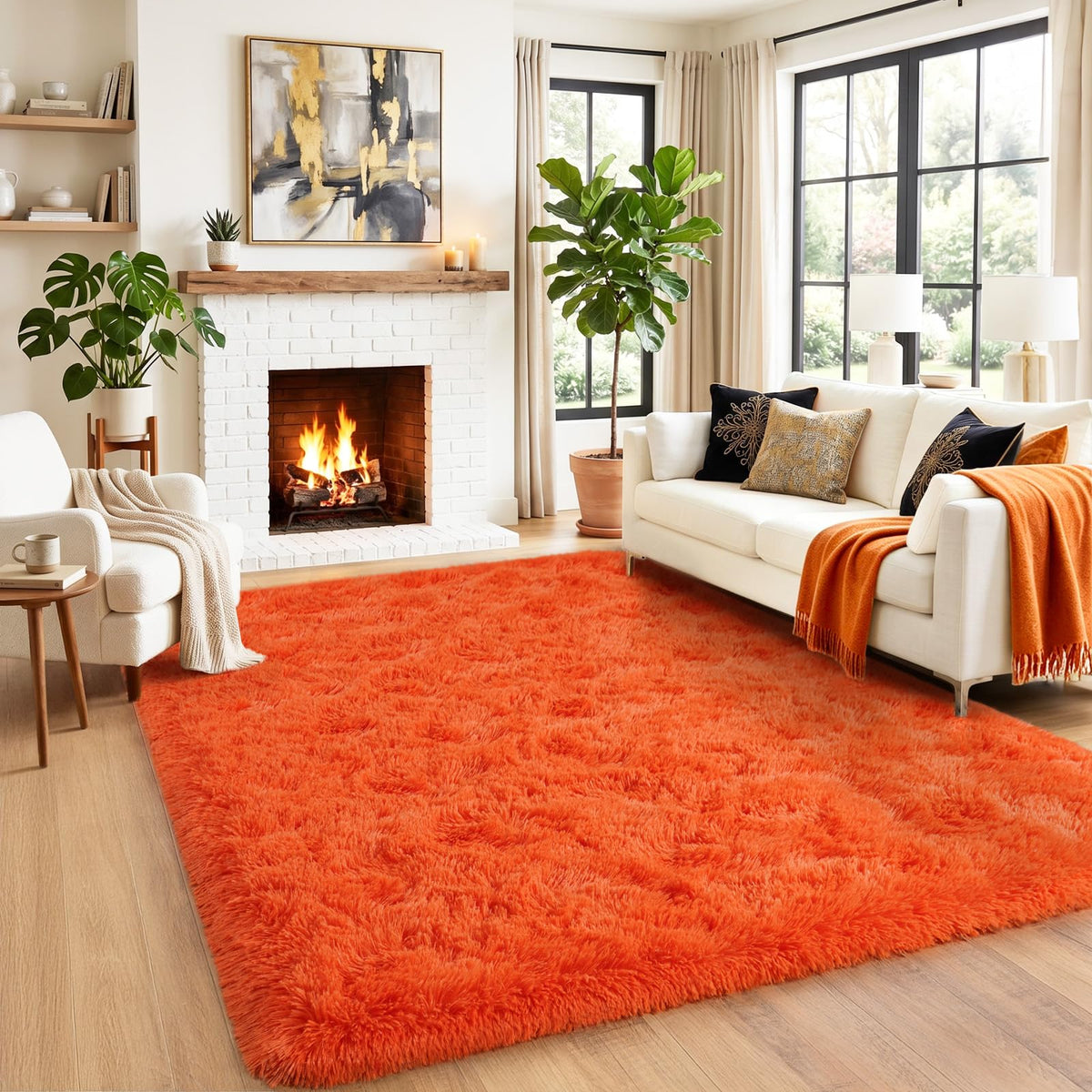 Small Black Area Rug, 2x3 Rug for Bedroom Shaggy Throw Rugs for Dorm Rug, Soft Shag Carpet for Kids Room, Plush Comfy Fluffy Bedside Rug for Home Decor Aesthetic