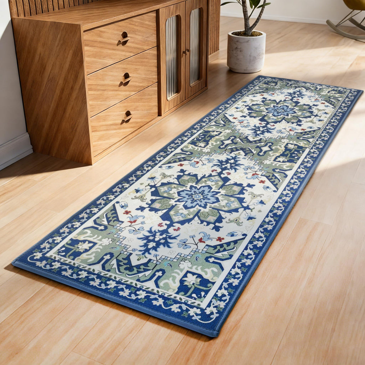 AREDO Runner Rug with Non Slip Rubber Backing 2*6 ft, Washable Soft Floor Carpet for Kitchen, Hallway, Entryway Indoor, Bedroom, Laundry, Low Pile Area Rugs, Solid color with Pointillism style, BLACK