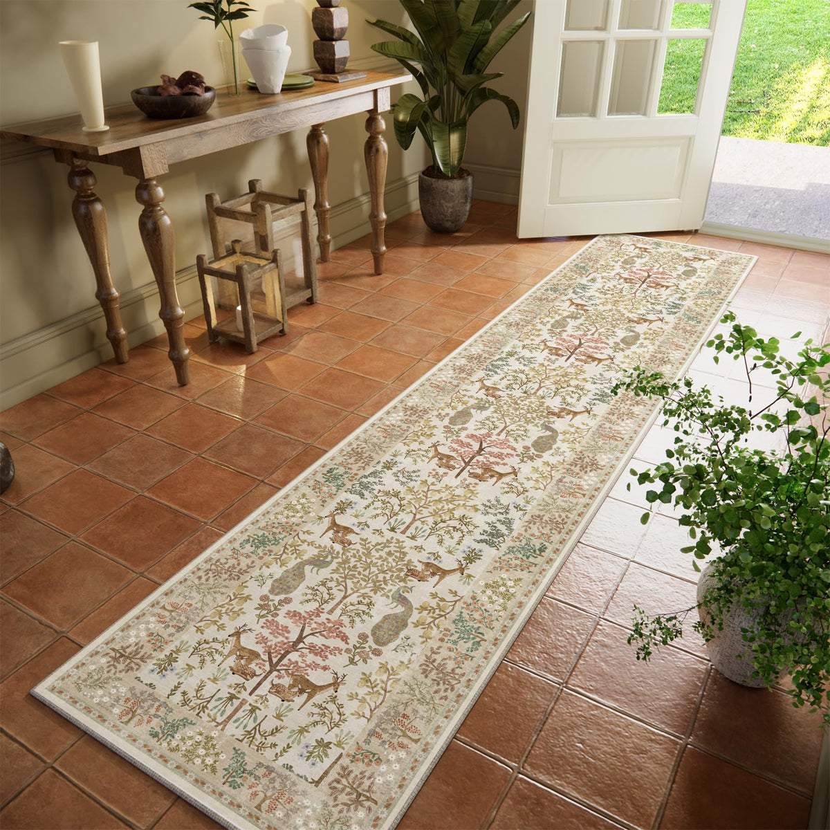 Machine Washable Small Rugs for Entryway: Door Mat Indoor Entrance 2x3 Throw Rug Non-Slip Low Pile Soft Kitchen Rugs for Front Door Indoor Entrance Entry Bedside Kids Room
