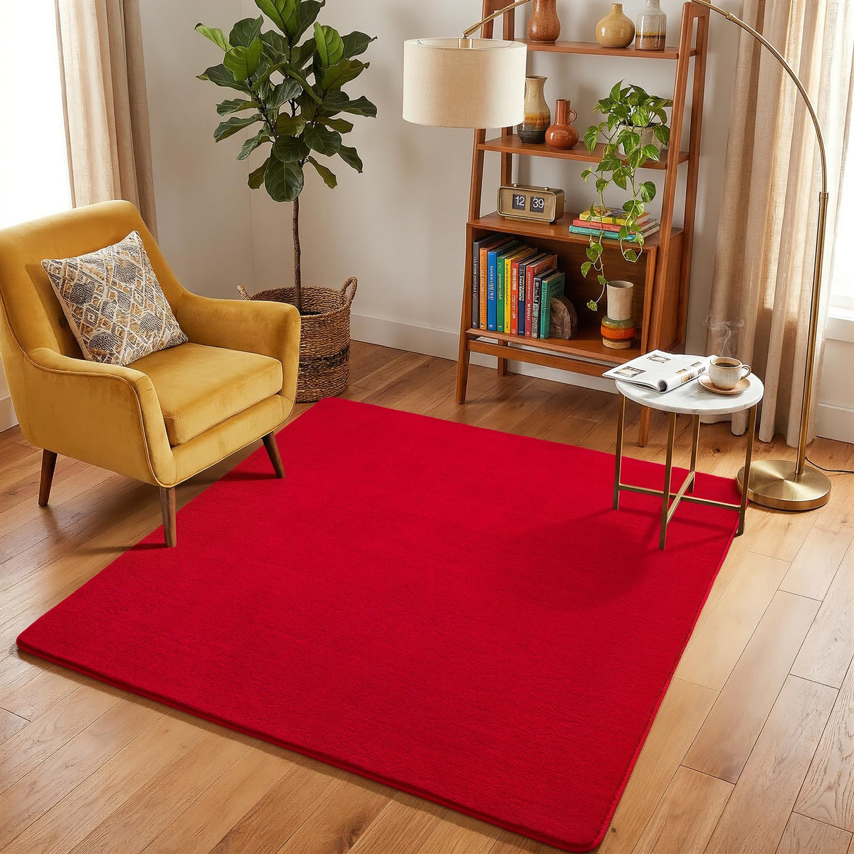 Amearea Modern Soft Hallway Runner Rug, 2x6 Feet Black Washable Runner Rugs