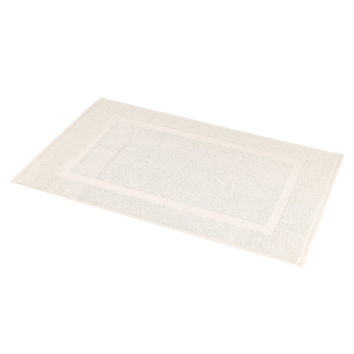 Amazon Basics Banded Bathroom Bath Rug Mat, 100% Cotton, 31 x 20 inches, Soft Silver