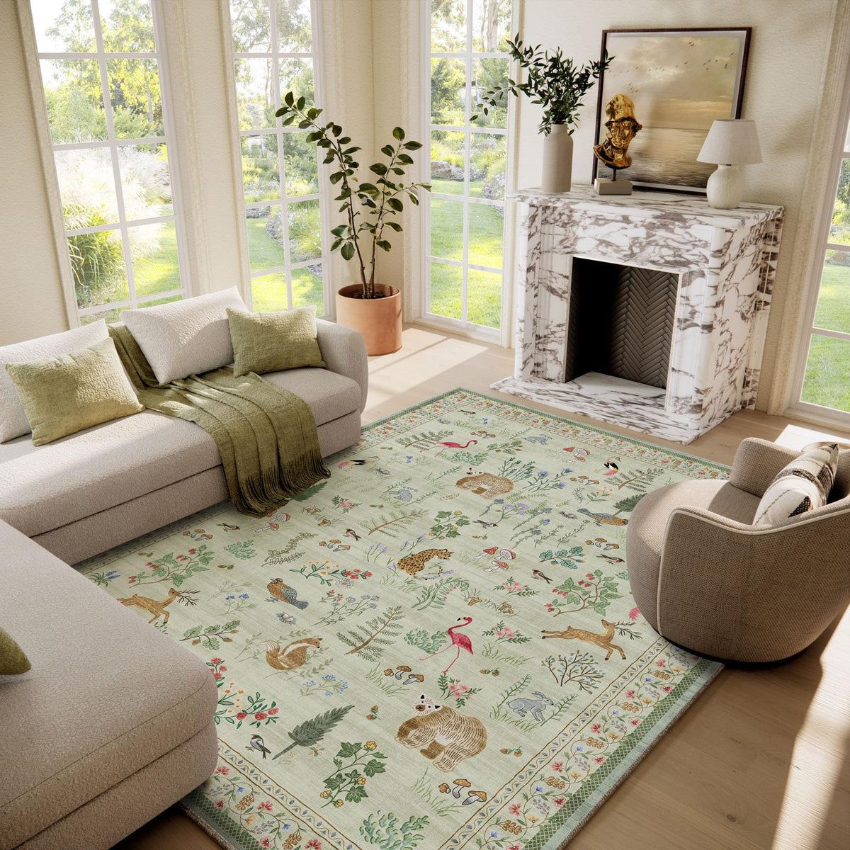 Machine Washable Small Rugs for Entryway: Door Mat Indoor Entrance 2x3 Throw Rug Non-Slip Low Pile Soft Kitchen Rugs for Front Door Indoor Entrance Entry Bedside Kids Room