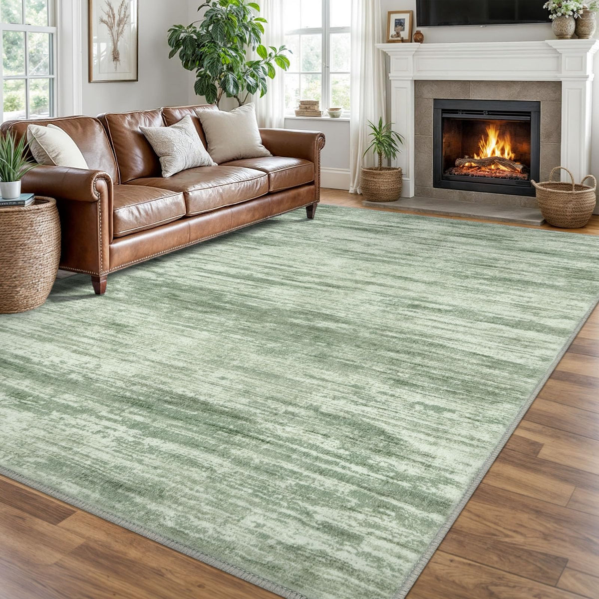 SIILOOM 3x5 Washable Area Rug Non Slip Door Mat Indoor for Entryway Bedside