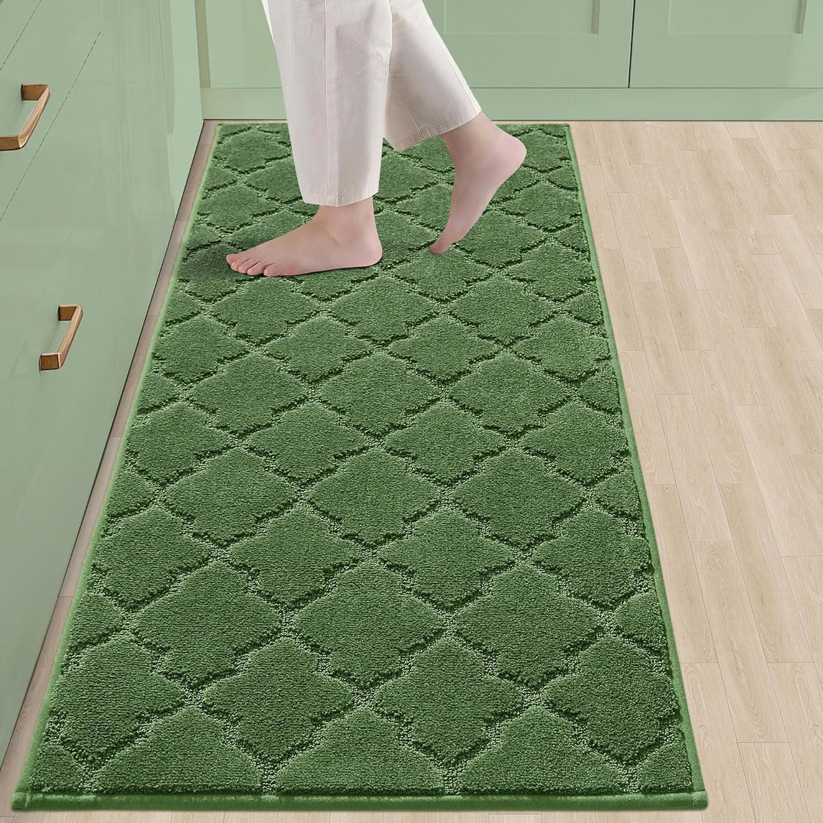 COSY HOMEER Soft Kitchen Floor Mats and Rugs Non Slip 20"x59",Dark Grey