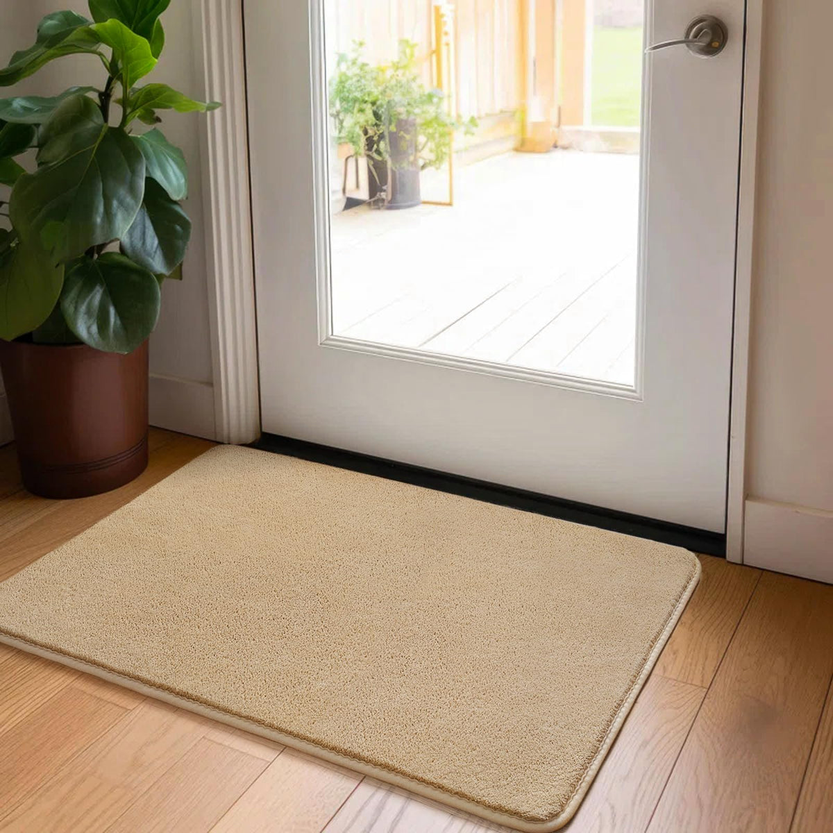 HOMORE 2x3 Small Black Rug, Soft Memory Foam Rugs for Bedroom College Dorm
