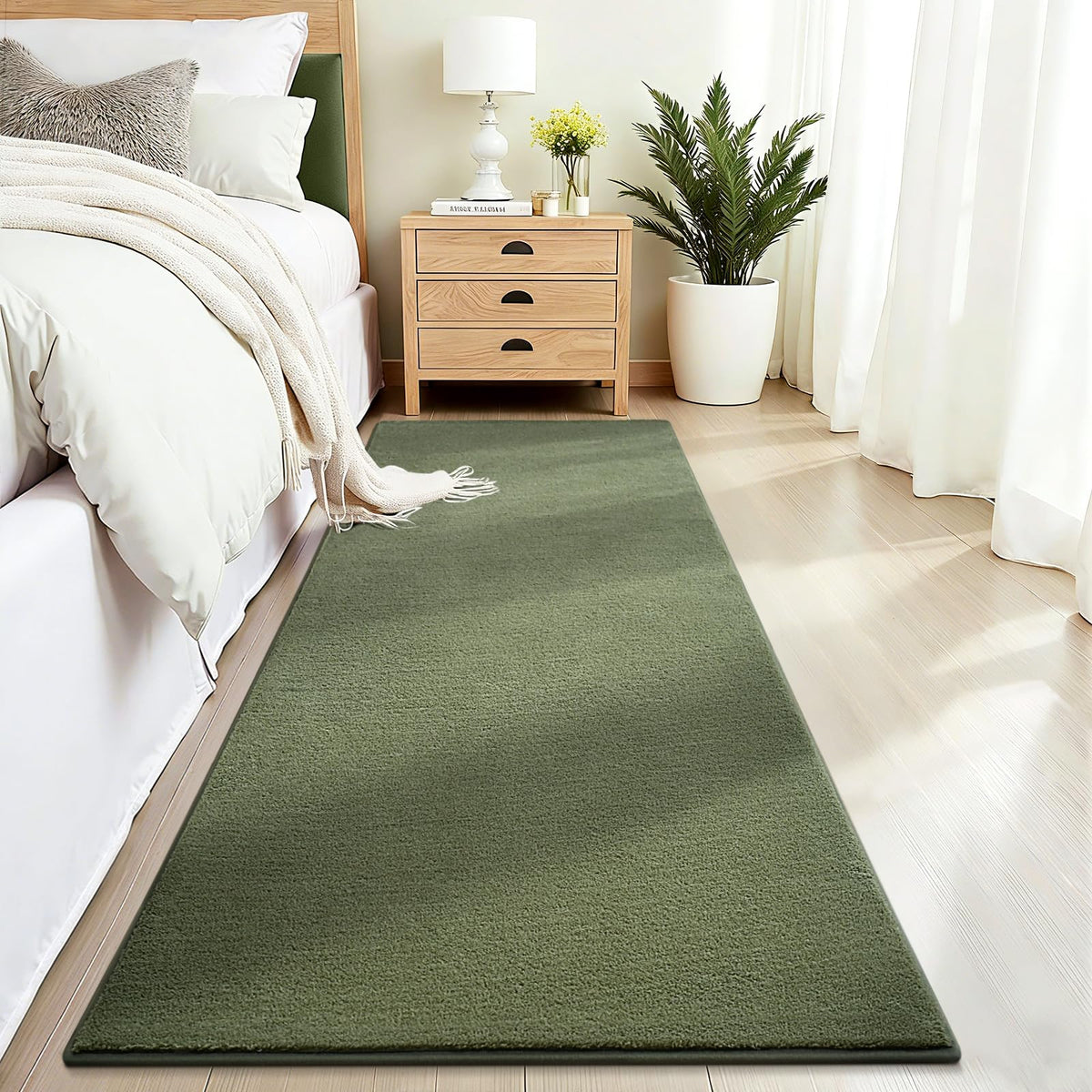 Vasofe Black Hallway Runner Rug, 2x6 Non Slip Runners, Washable Bedroom Rug