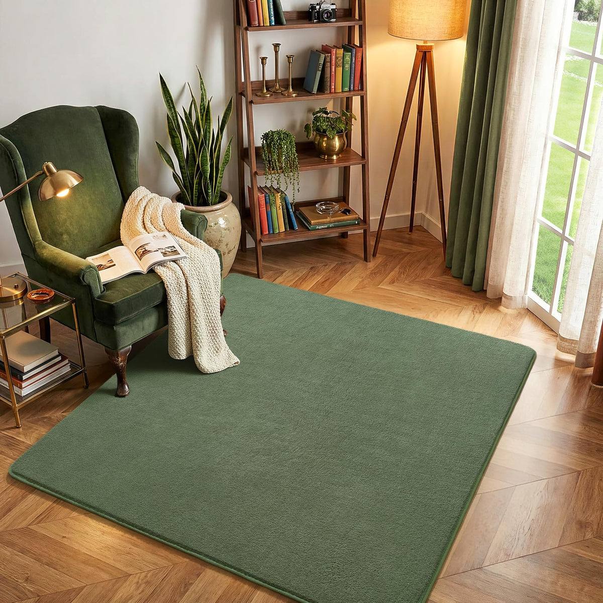 Amearea Modern Soft Hallway Runner Rug, 2x6 Feet Black Washable Runner Rugs