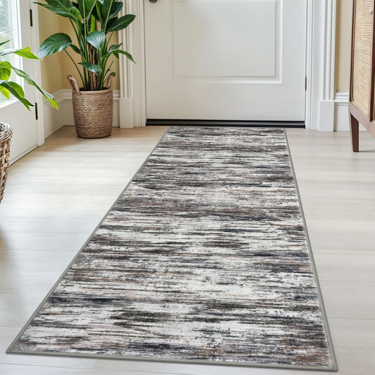 SIILOOM 3x5 Washable Area Rug Non Slip Door Mat Indoor for Entryway Bedside