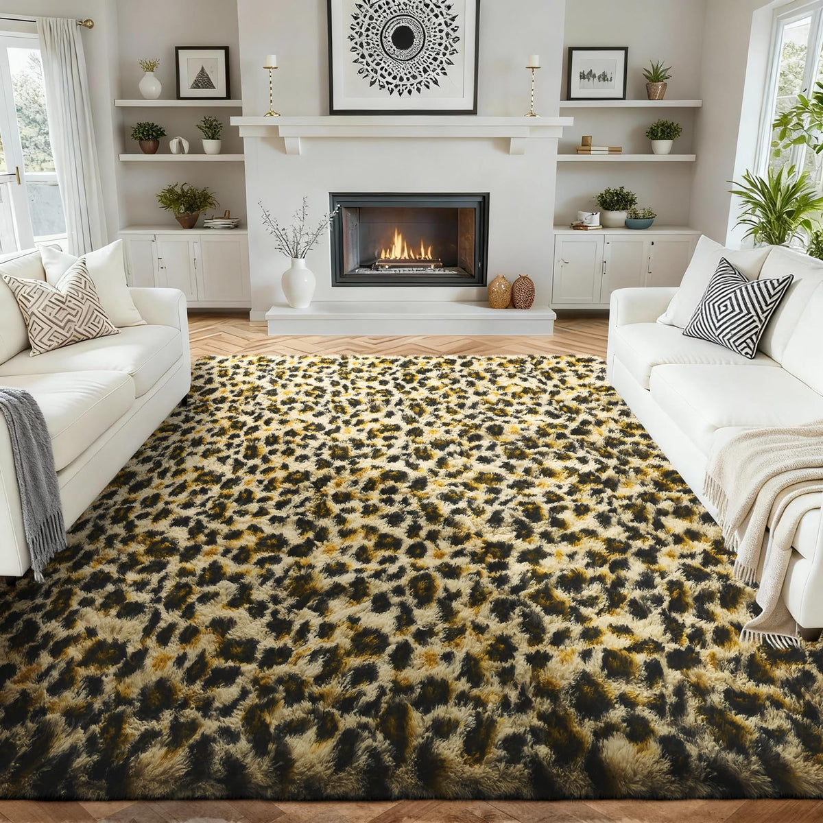 Ophanie 2x6 Washable Runner Rug for Hallway,Non-Slip Fluffy Soft Bedside Rugs, Bedroom Living Room Grey Shaggy Gray Carpet for Kids Girls Boys Dorm Nursery Home Decor Aesthetic