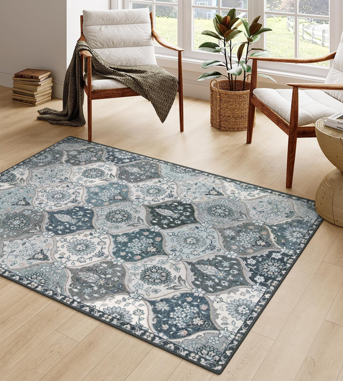 Lahome Washable Rugs for Entryway, 2x3 Kitchen Rugs Non Slip Washable