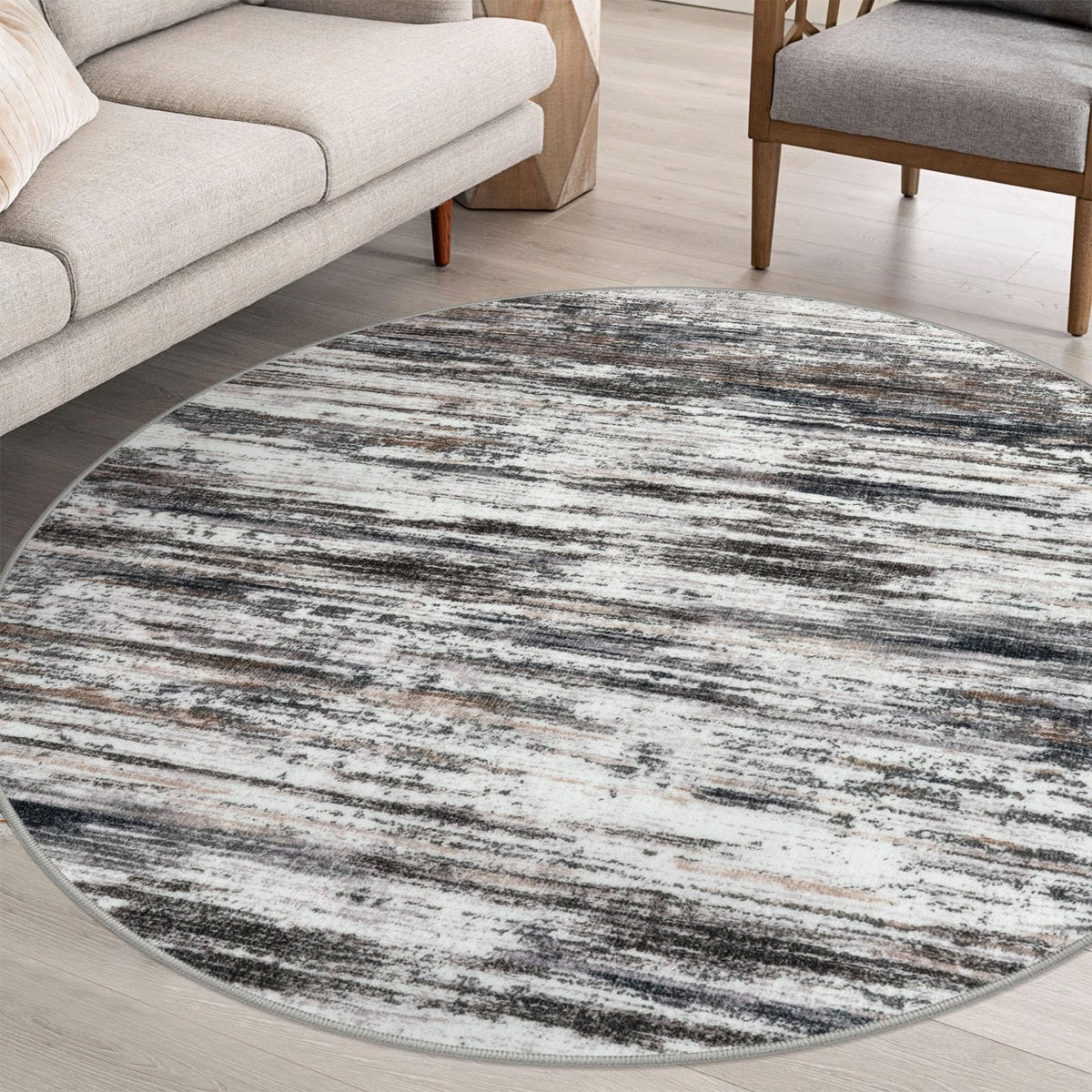 SIILOOM 3x5 Washable Area Rug Non Slip Door Mat Indoor for Entryway Bedside