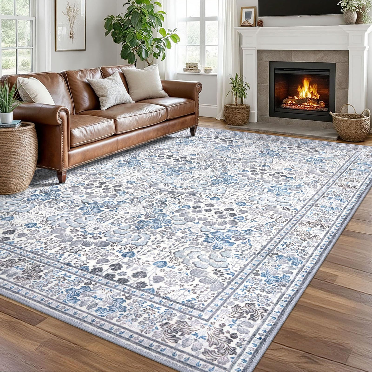 SIILOOM 2x3 Small Washable Area Rug Entryway Door Mat Indoor Kitchen Runner