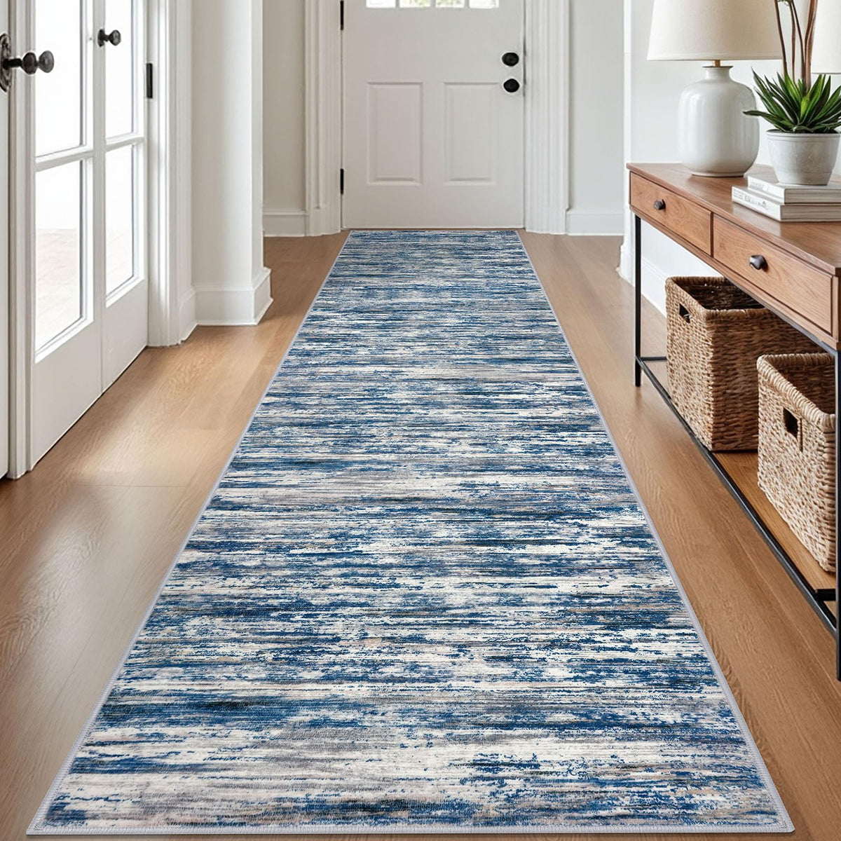 SIILOOM 3x5 Washable Area Rug Non Slip Door Mat Indoor for Entryway Bedside