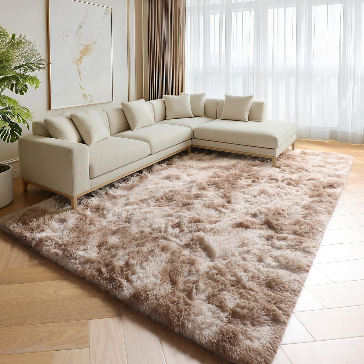 White Runner Rugs for Bedroom Living Room, Fluffy 2x6 Bedside Soft Area Rug