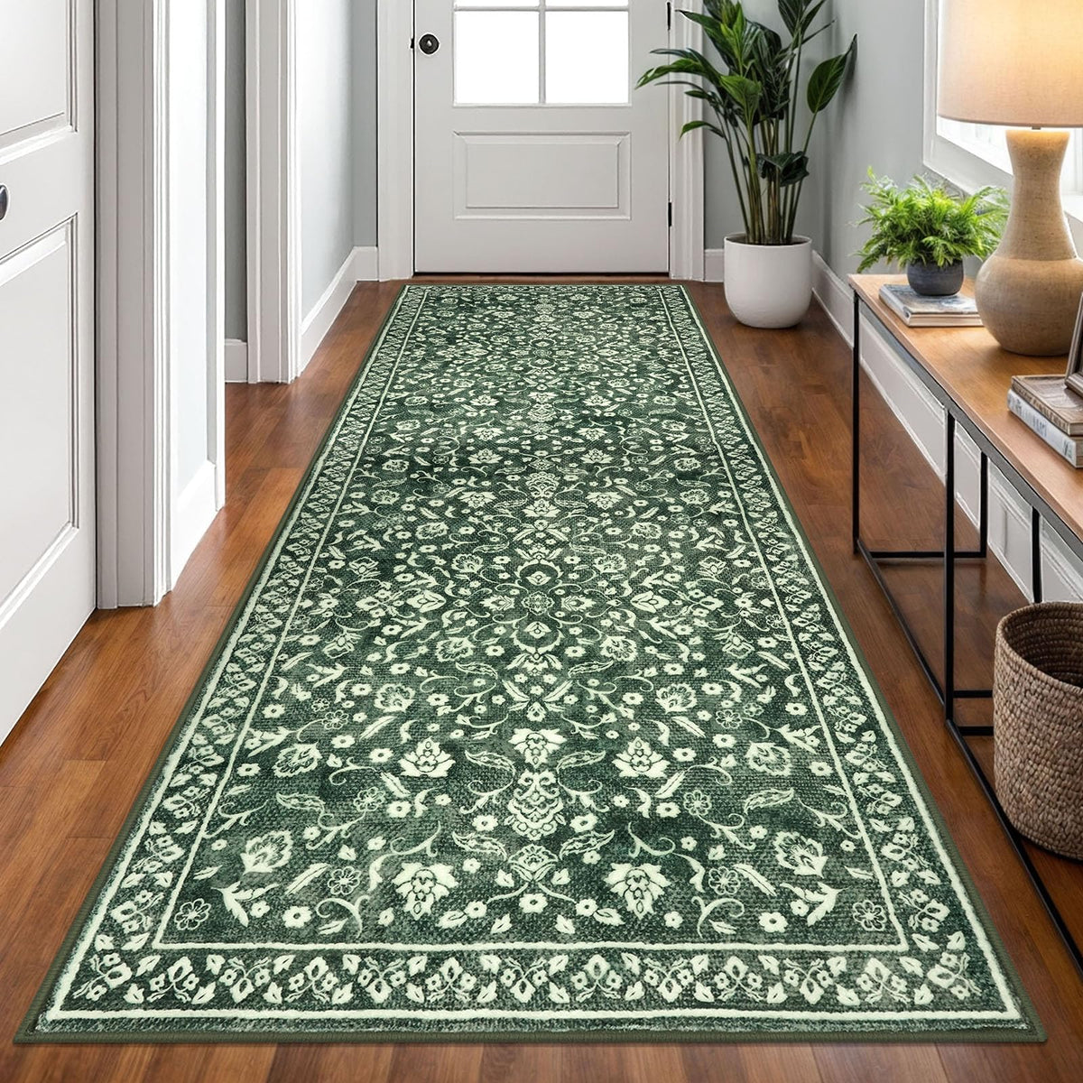 Vintage Washable Entryway Rug 2x3 Small Area Rug Non Slip Door Mat