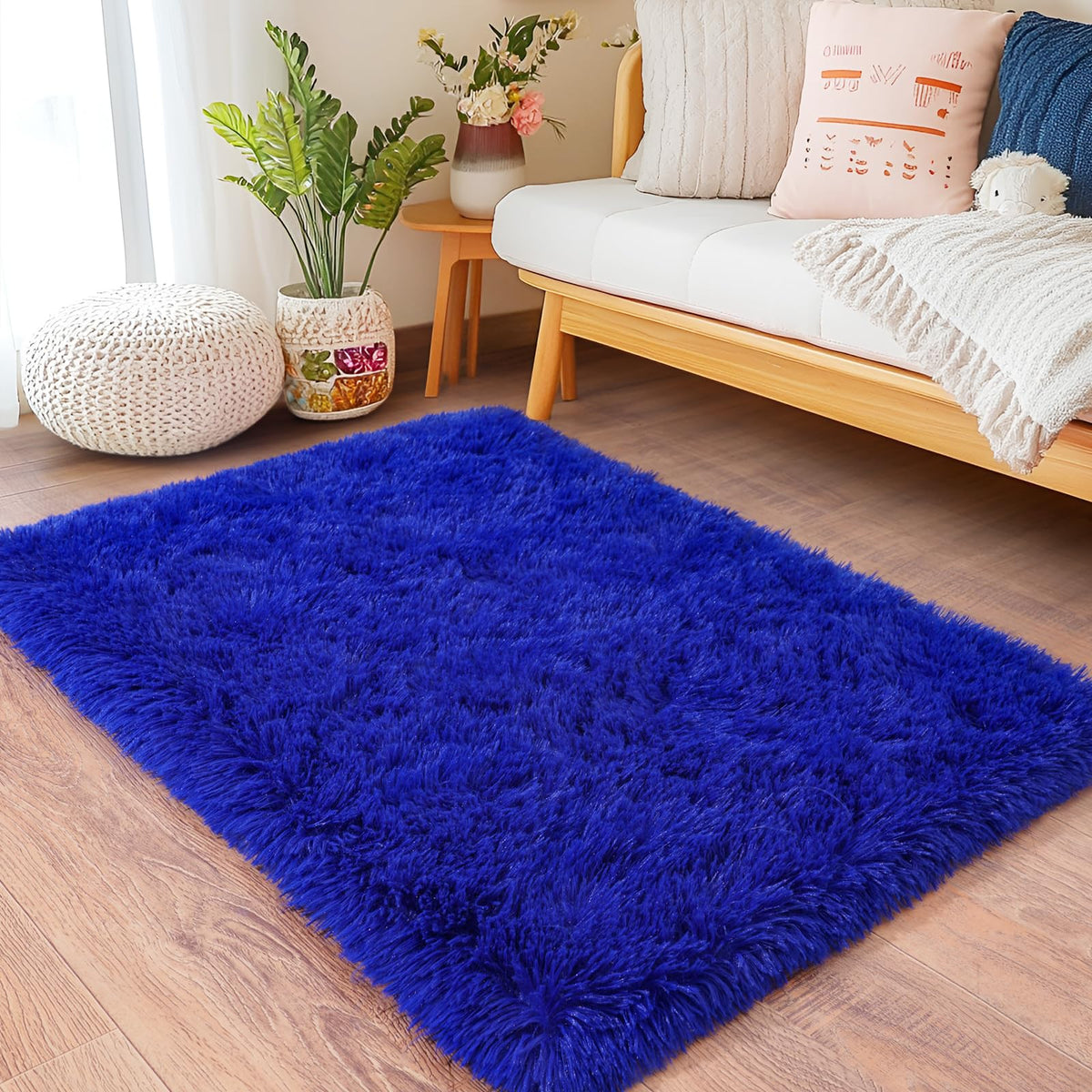 Small Black Area Rug, 2x3 Rug for Bedroom Shaggy Throw Rugs for Dorm Rug, Soft Shag Carpet for Kids Room, Plush Comfy Fluffy Bedside Rug for Home Decor Aesthetic