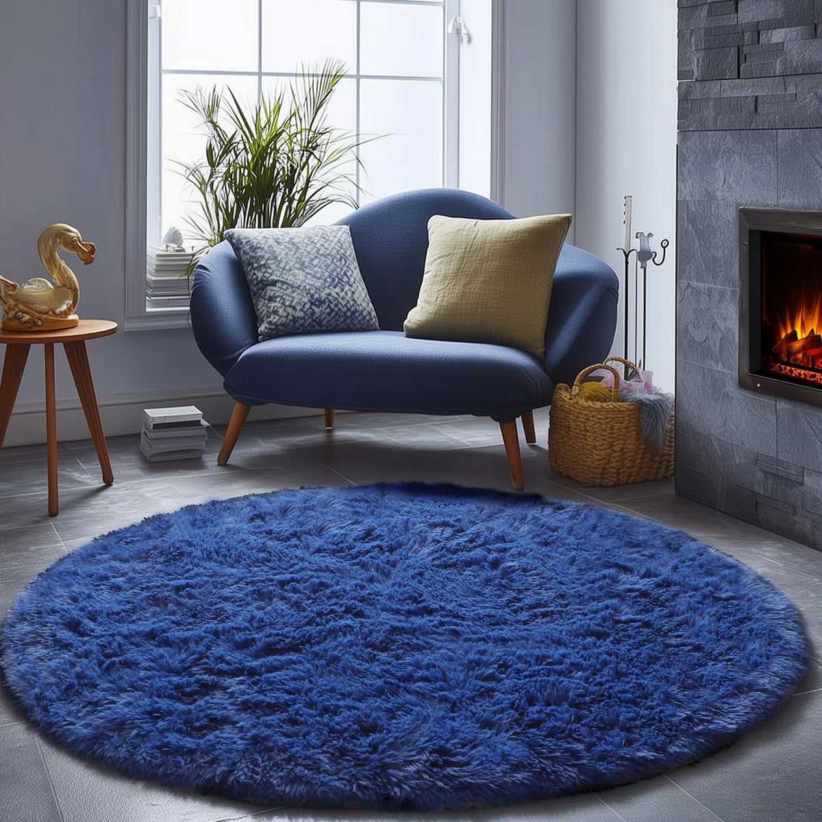 White Runner Rugs for Bedroom Living Room, Fluffy 2x6 Bedside Soft Area Rug