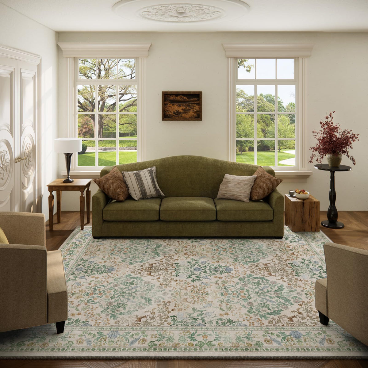 Machine Washable Small Rugs for Entryway: Door Mat Indoor Entrance 2x3 Throw Rug Non-Slip Low Pile Soft Kitchen Rugs for Front Door Indoor Entrance Entry Bedside Kids Room