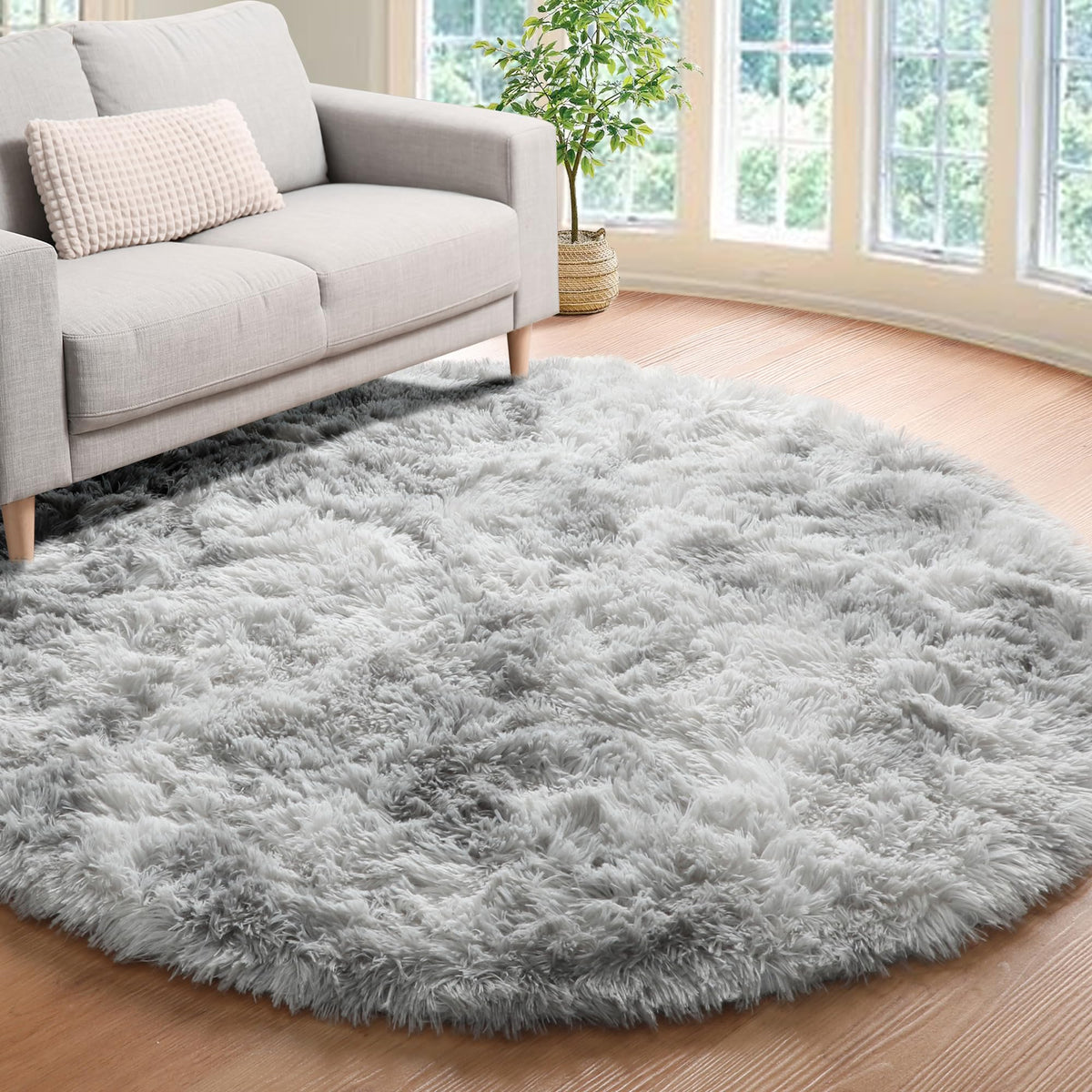 White Runner Rugs for Bedroom Living Room, Fluffy 2x6 Bedside Soft Area Rug