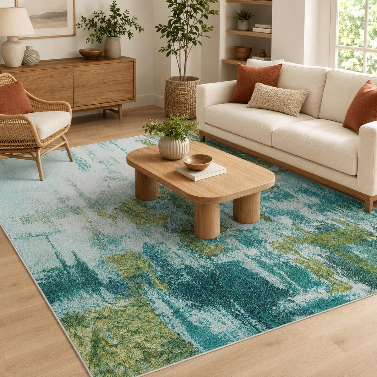 Ompaa 2x6 Rug Runners for Hallways Kitchen Runner Rug Non Slip Washable Grey Long Runner Rugs with Rubber Backing Soft Abstract Carpet Runner for Hallways, Kitchen, Bedroom, Bathroom, Entryway